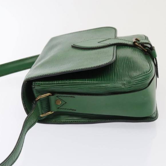 LOUIS VUITTON Epi Cartouchiere MM Shoulder Bag Green M52244 LV Auth 91579 - Picture 4 of 16